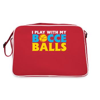 Bocce Quote Bocce Ball avec Jack Bocci Game Bocce - Sac Retro - rouge/blanc - Dos