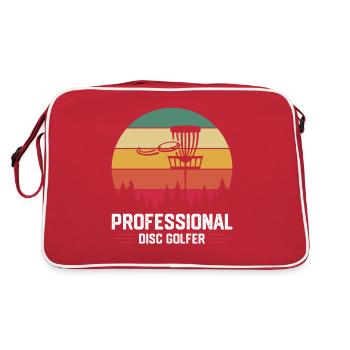 Disc Golf Disc Golf Frisbee Tree Basket Drop - Retro Bag - red/white - Back