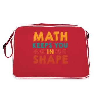 Professeur de mathématiques Formule mathématique Professeur de géométrie - Sac Retro - rouge/blanc - Dos