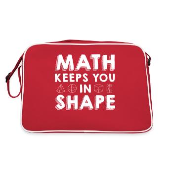 Professeur de mathématiques Formule mathématique Professeur de géométrie - Sac Retro - rouge/blanc - Dos