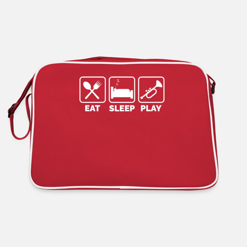 Trompete Orchester Musiker Trompeter Blasmusik Retro Tasche