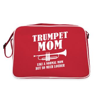 Trompette Jouant de la Mère Trompette Maman - Sac Retro - rouge/blanc - Dos
