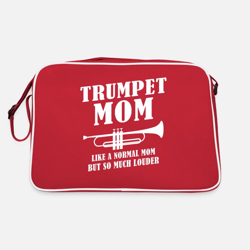 Trompette Jouant de la Mère Trompette Maman Sac Retro