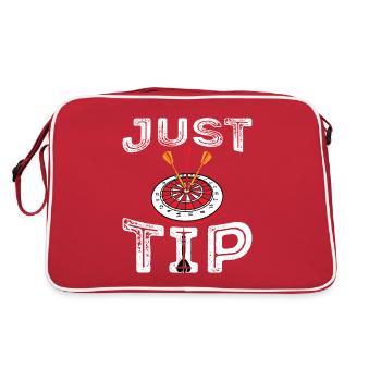 Drôle de fléchette disant Dartboard Darts Cadeau - Sac Retro - rouge/blanc - Dos