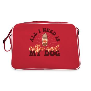 Coffee Cup Dog Coffee Lovers Déclaration - Sac Retro - rouge/blanc - Dos