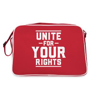 Human Rights Politics Freedom Demonstrating - Retro Bag - red/white - Back