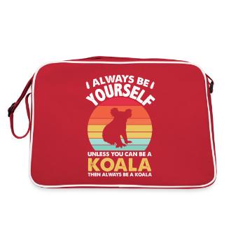 Koala - Retro Tasche - Rot/Weiß - Hinten
