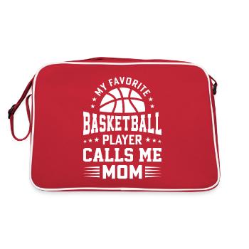 Basketball Mère BBall Dribble Sport Fils - Sac Retro - rouge/blanc - Dos