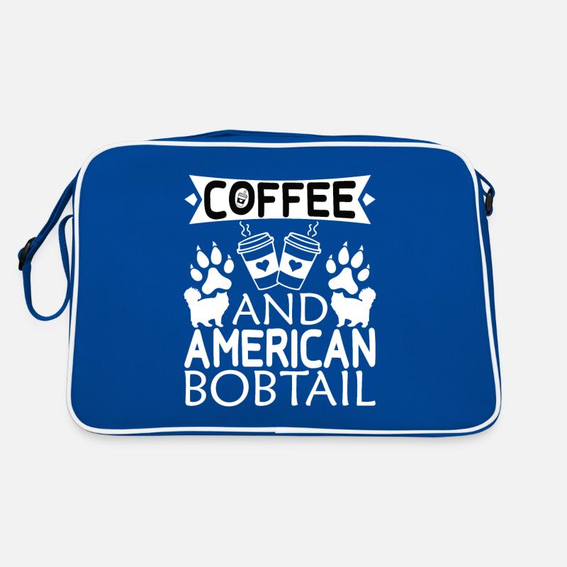 American bobtail coffee drinking caffeine paw dog Retro Bag