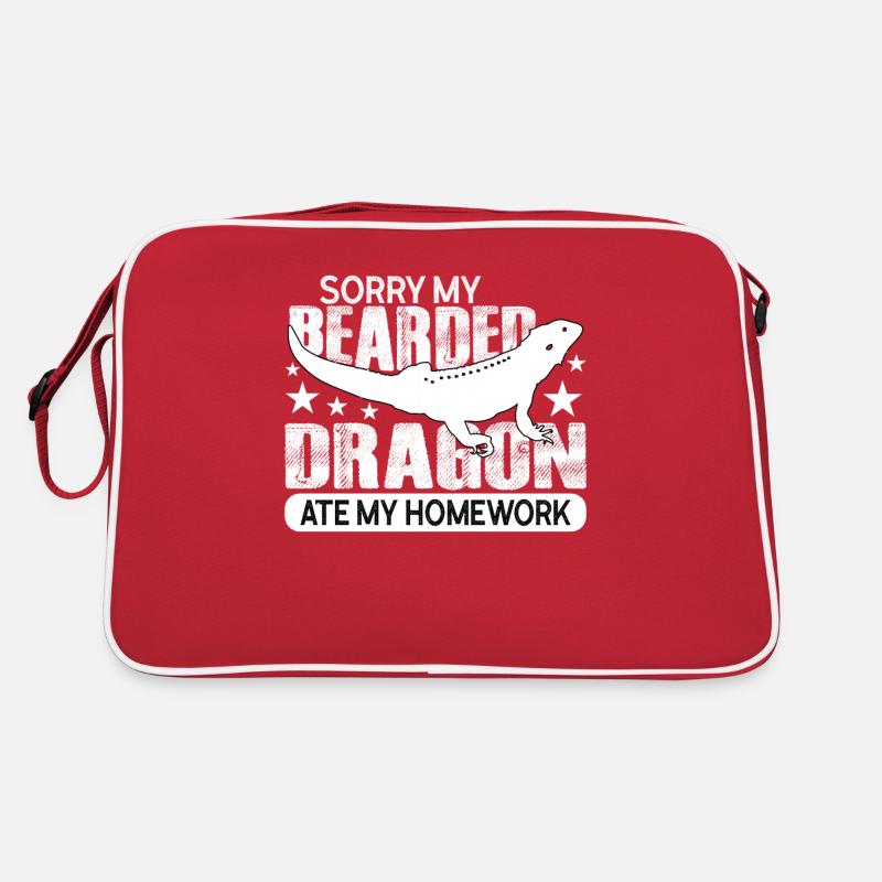 Reptile Saying Gift Lizard Bearded Dragon Retro Bag