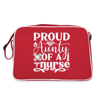 Fière tante d’une infirmière - Sac Retro - rouge/blanc - Dos