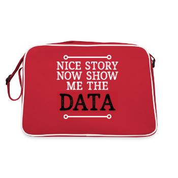 Deep Learning Machine Learning AI KI Datenanalyse - Retro Tasche - Rot/Weiß - Hinten