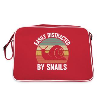 Escargot Coquille d’escargot Chers amis cadeau - Sac Retro - rouge/blanc - Dos