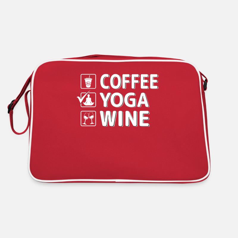 Kaffee Yoga Wein Retro Tasche