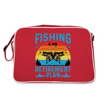 Pêche Chasse Fish Hook Hunter Rod Bait - Sac Retro - rouge/blanc - Dos