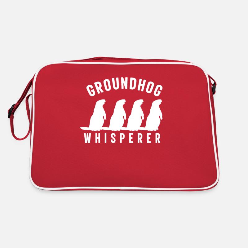 Murmeltier Nagetier Murmeltiertag Tiere Retro Tasche