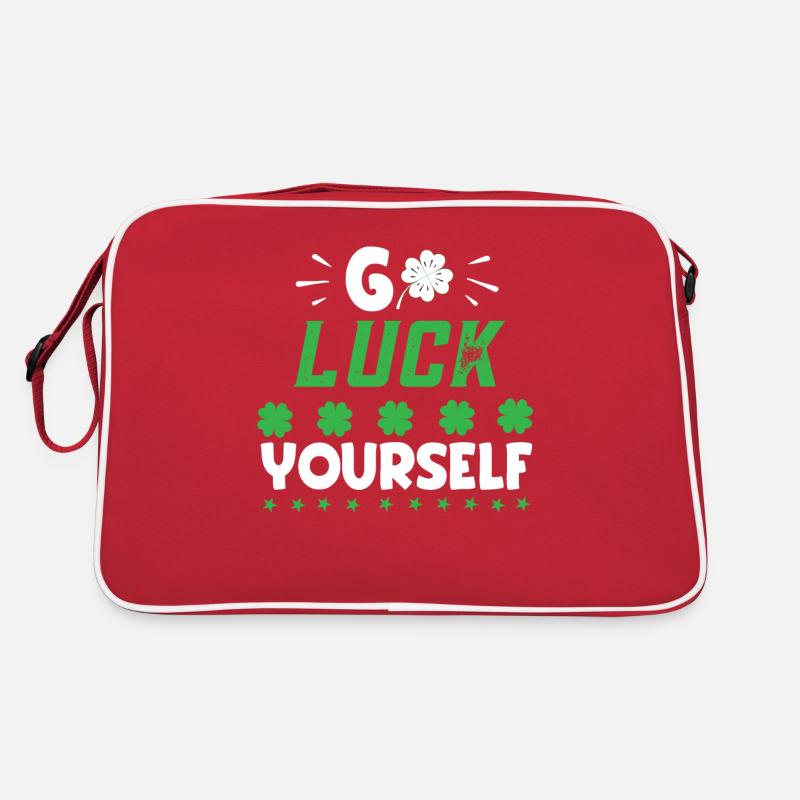 St. Patricks Day Retro Tasche