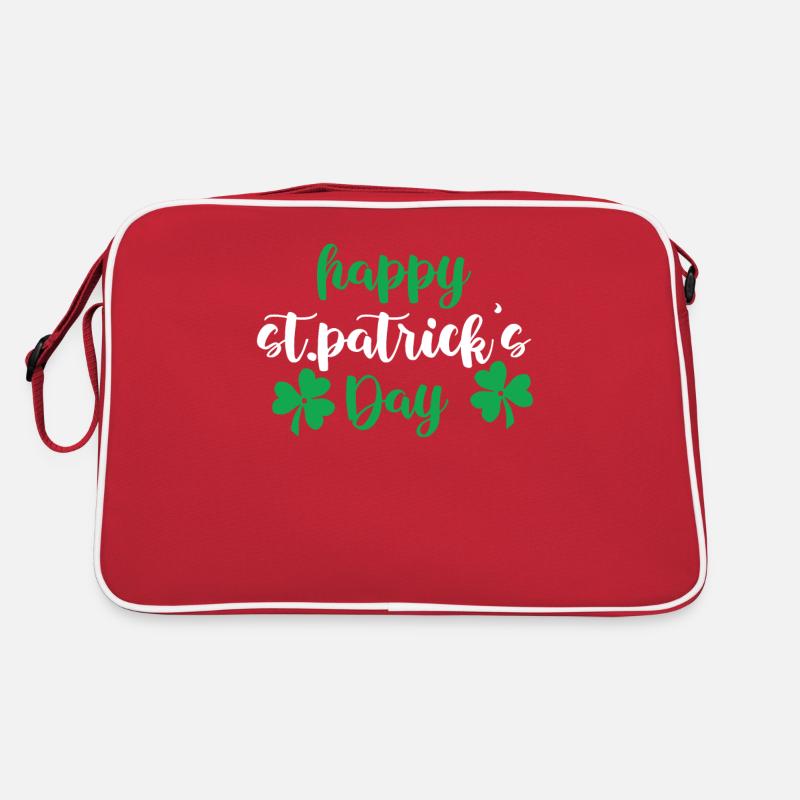 St. Patricks Day Retro Tasche