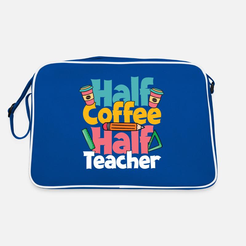 Lehrer Kaffee Unterricht Retro Tasche