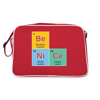 Chemist Chemist Chemistry Studies Professor React - Retro Bag - red/white - Back