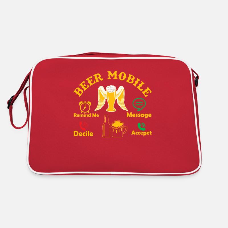 Bier trinken Feiern Schnaps Männertag Vatertag Retro Tasche