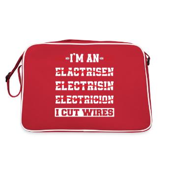 Électricien Génie électrique Pinces isolantes Electronique - Sac Retro - rouge/blanc - Dos