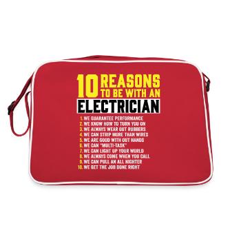 Électricien Génie électrique Pinces isolantes Electronique - Sac Retro - rouge/blanc - Dos