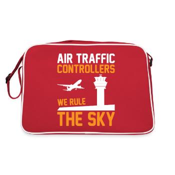 Air traffic controller Tower controller Flight attendants - Retro Bag - red/white - Back