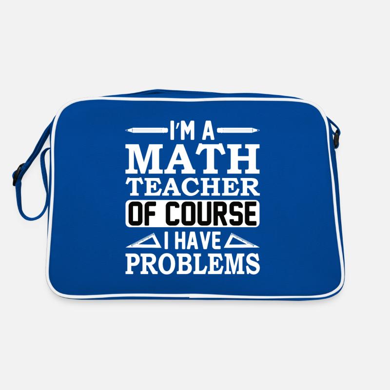 Math teacher Mathematical formula Geometry teacher Retro Bag