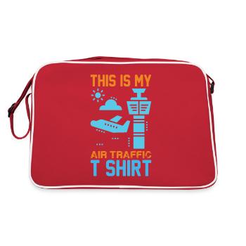 Air traffic controller Tower controller Flight attendants - Retro Bag - red/white - Back
