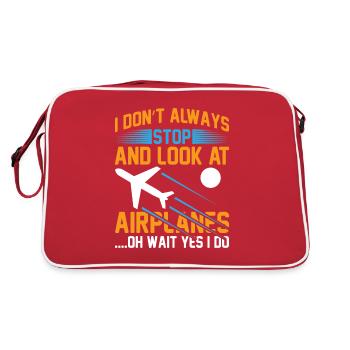 Air traffic controller Tower controller Flight attendants - Retro Bag - red/white - Back