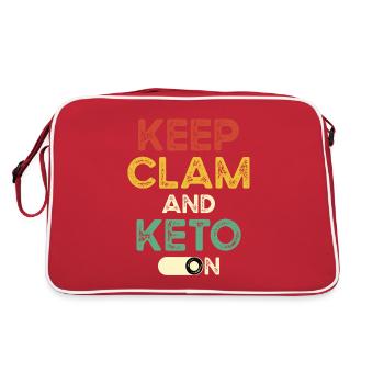 Keto Diät - Retro Tasche - Rot/Weiß - Hinten