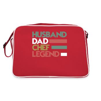 Père Mari Chef Héros Légende - Sac Retro - rouge/blanc - Dos