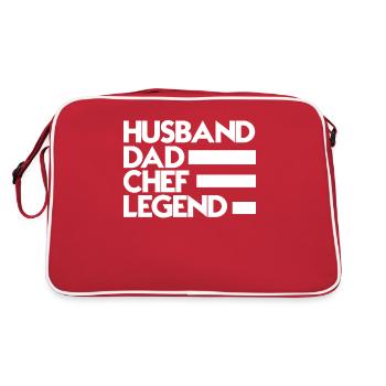 Père Mari Chef Héros Légende - Sac Retro - rouge/blanc - Dos