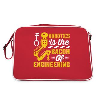 Robot Programmer Automation Technician - Retro Bag - red/white - Back