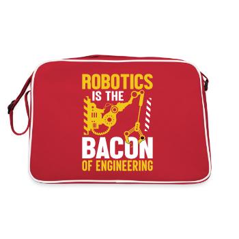 Robot Programmer Automation Technician - Retro Bag - red/white - Back