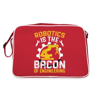 Robot Programmer Automation Technician - Retro Bag - red/white - Back