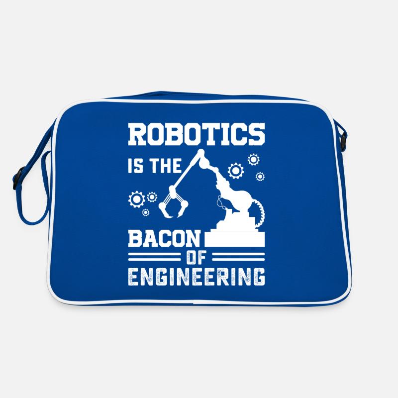 Roboter Programmierer Automatisierungstechniker Retro Tasche