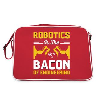 Robot Programmer Automation Technician - Retro Bag - red/white - Back