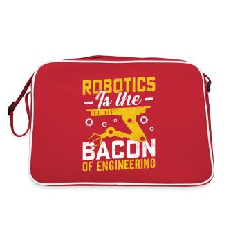 Robot Programmer Automation Technician - Retro Bag - red/white - Back