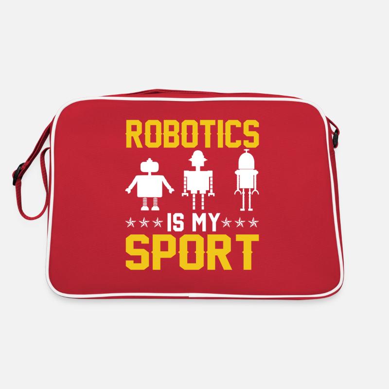 Robot Programmer Automation Technician Retro Bag