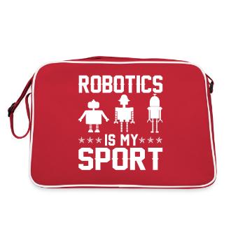 Robot Programmer Automation Technician - Retro Bag - red/white - Back