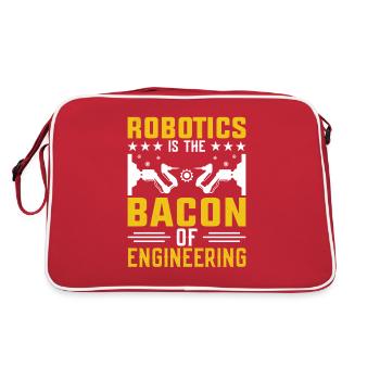 Robot Programmer Automation Technician - Retro Bag - red/white - Back