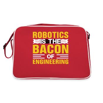 Robot Programmer Automation Technician - Retro Bag - red/white - Back