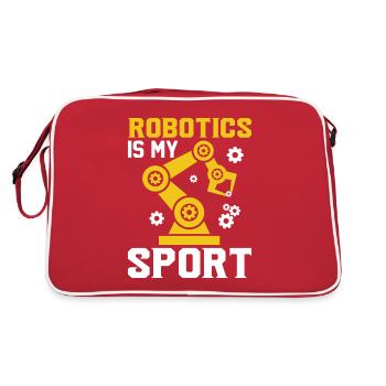 Robot Programmer Automation Technician - Retro Bag - red/white - Back