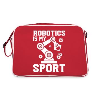 Robot Programmer Automation Technician - Retro Bag - red/white - Back