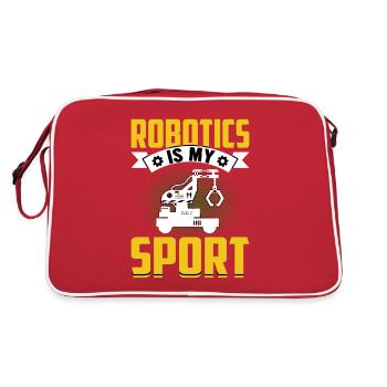 Robot Programmer Automation Technician - Retro Bag - red/white - Back