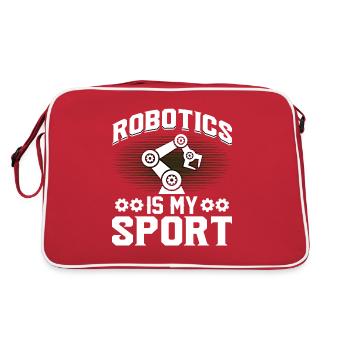 Robot Programmer Automation Technician - Retro Bag - red/white - Back