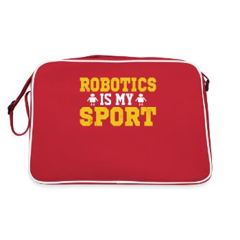 Robot Programmer Automation Technician - Retro Bag - red/white - Back