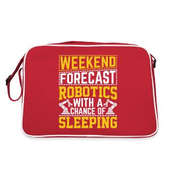 Robot Programmer Automation Technician - Retro Bag - red/white - Back